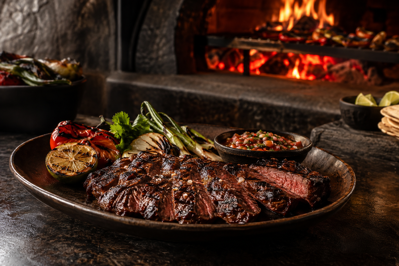 Diseño de restaurante con un corte a la parrilla